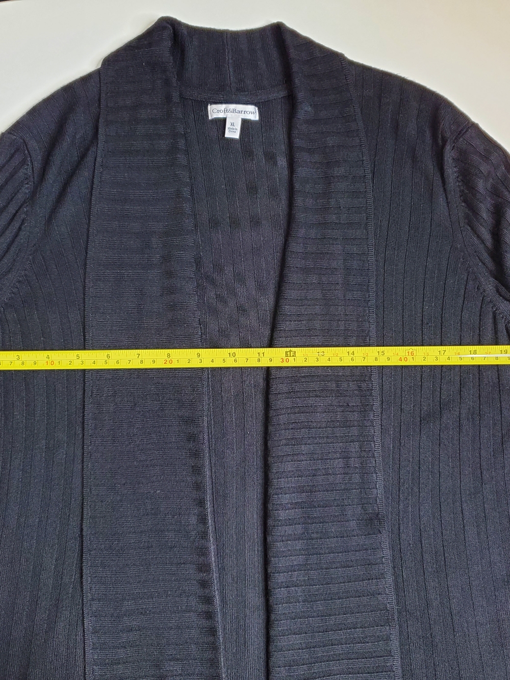Croft & Barrow Women's Cardigan Sweater, Black (Size XL) - Picture 7 of 8